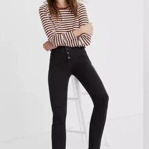 Madewell High Rise Black Jeans